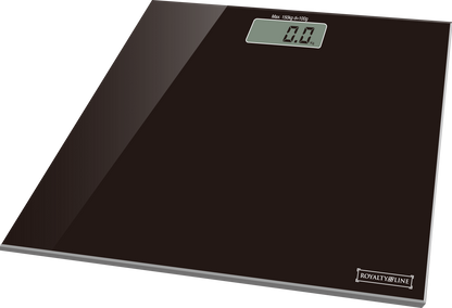 Body scale made of tempered glass (150 kg) Black - Electronic | Bowlift