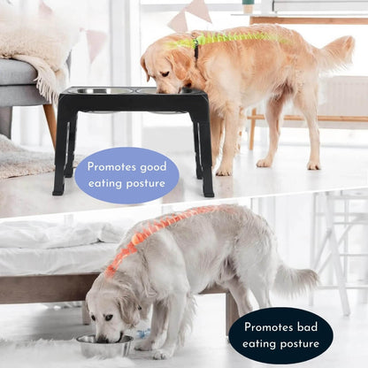 BowLift | PupLift Elevated Dog Bowl – Ergonomic & Slow Feeding for Healthy Meals