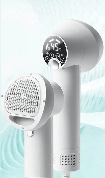 Skanto | PURRFECTDry – Quiet 2-in-1 Pet Dryer and Brush for Stress-Free Grooming