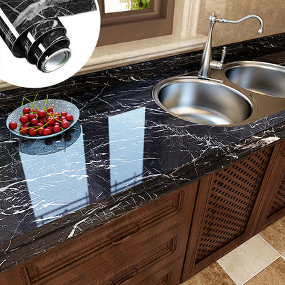 PVC Solid Vinyl Marble Wallpaper Waterproof Self-adhesive Wallpaper | Bowlift