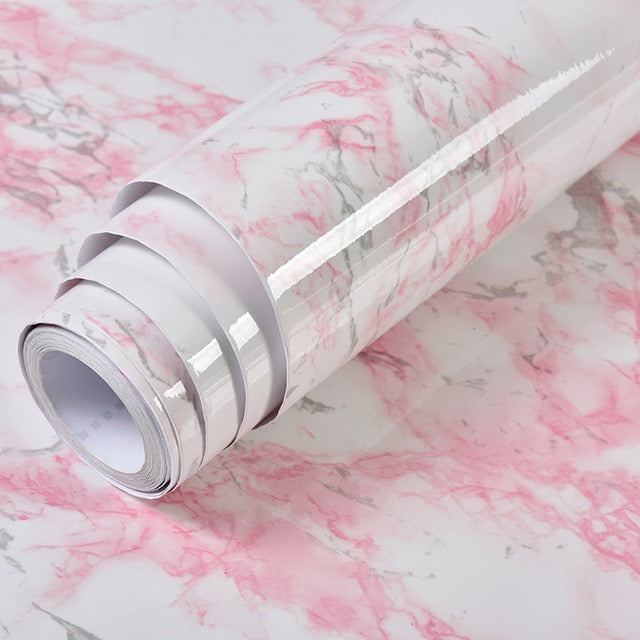 PVC Solid Vinyl Marble Wallpaper Waterproof Self-adhesive Wallpaper | Bowlift