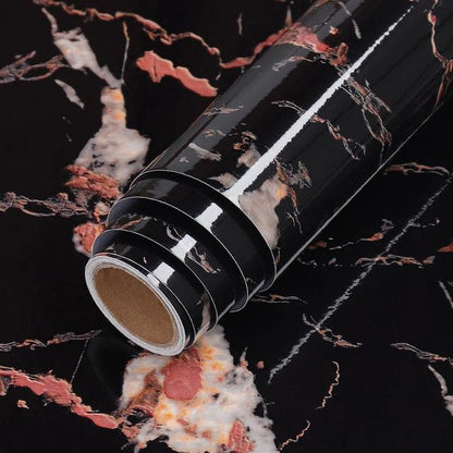 PVC Solid Vinyl Marble Wallpaper Waterproof Self-adhesive Wallpaper | Bowlift