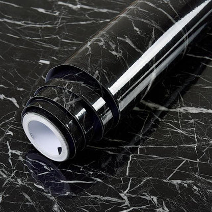 PVC Solid Vinyl Marble Wallpaper Waterproof Self-adhesive Wallpaper | Bowlift