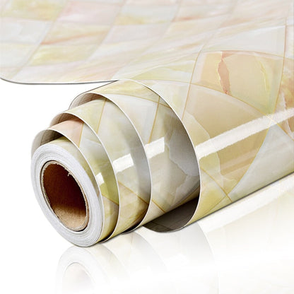 PVC Solid Vinyl Marble Wallpaper Waterproof Self-adhesive Wallpaper | Bowlift