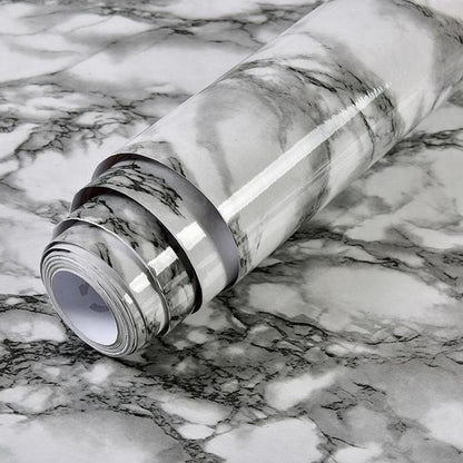 PVC Solid Vinyl Marble Wallpaper Waterproof Self-adhesive Wallpaper | Bowlift