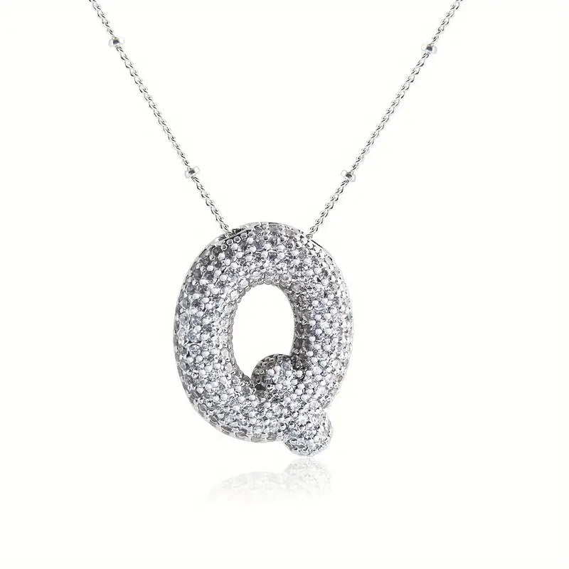 Skanto | Alphabet Diamond Pendant Necklace