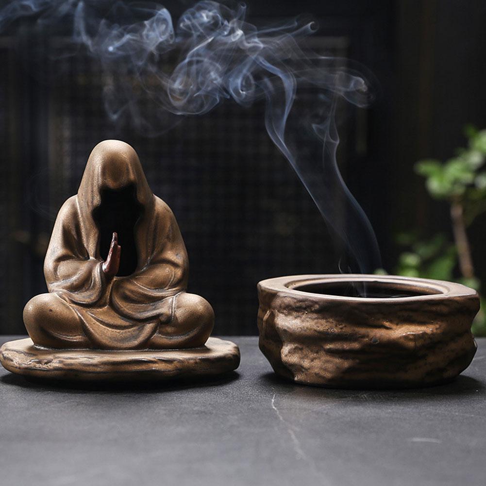 Meditative Monk Incense Holder