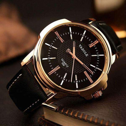 Skanto | Men's Watch Gold Quartz Watch