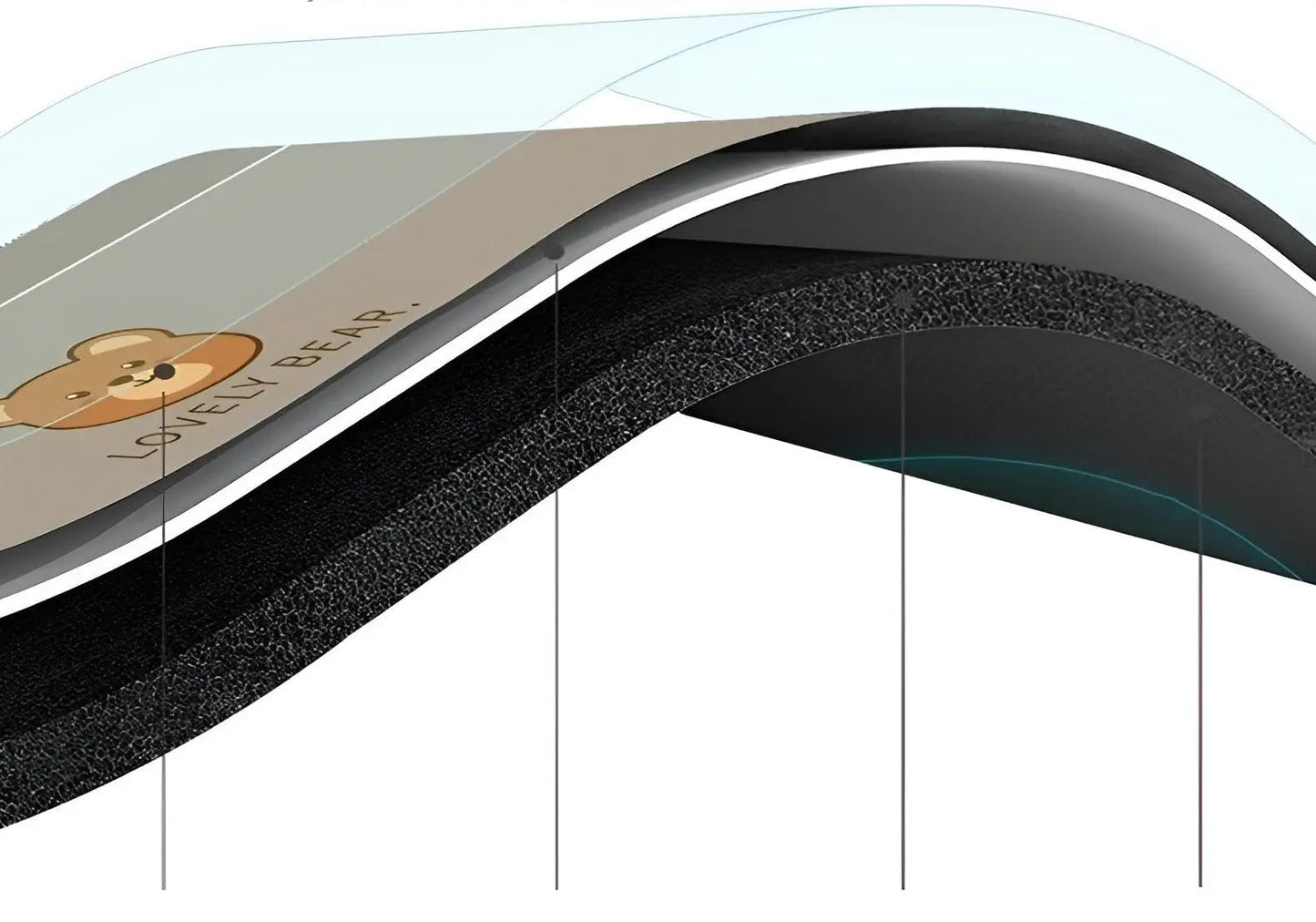 BowLift | Quick Dry Super Absorbent Non-Slip Kitchen Mat - SplashEase