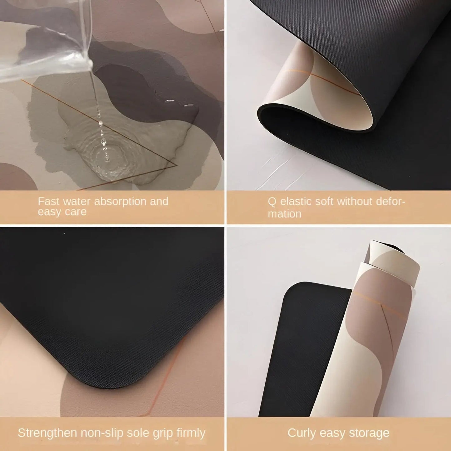 BowLift | Quick Dry Super Absorbent Non-Slip Kitchen Mat - SplashEase