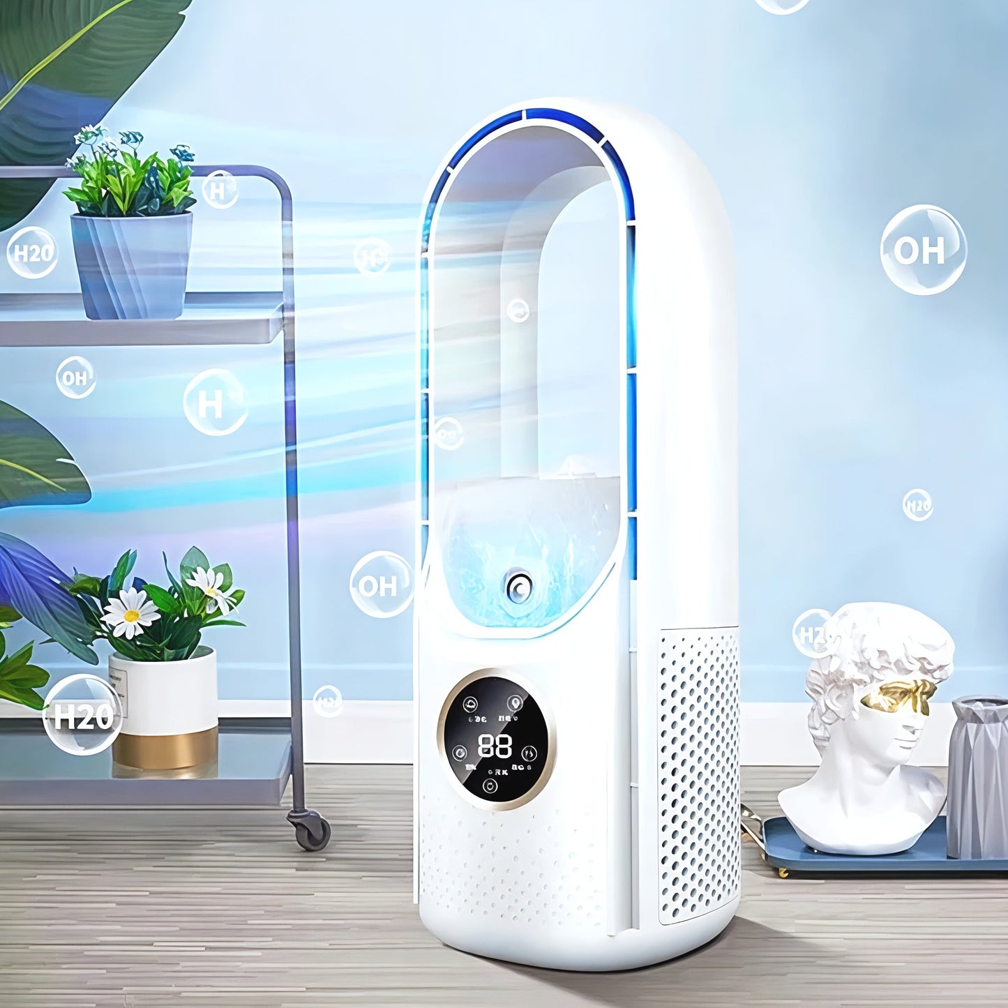 Skanto | Quiet Bladeless Portable Cooler Fan Unit