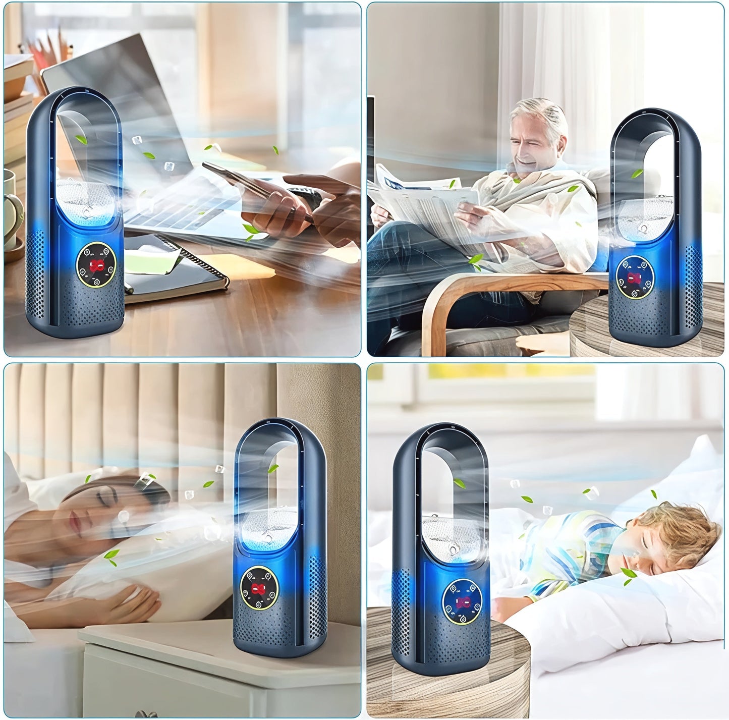 Skanto | Quiet Bladeless Portable Cooler Fan Unit