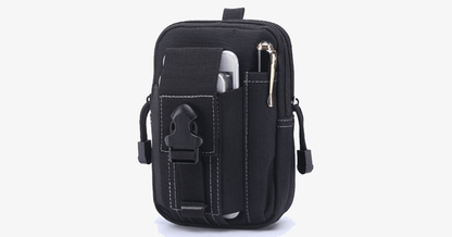 BowLift | Military Waist Bag - Made of Nylon - Waterproof Design - Zipper Closure - Attach with Belt - Travel Gear - Outdoor - Available in 3 Colors
