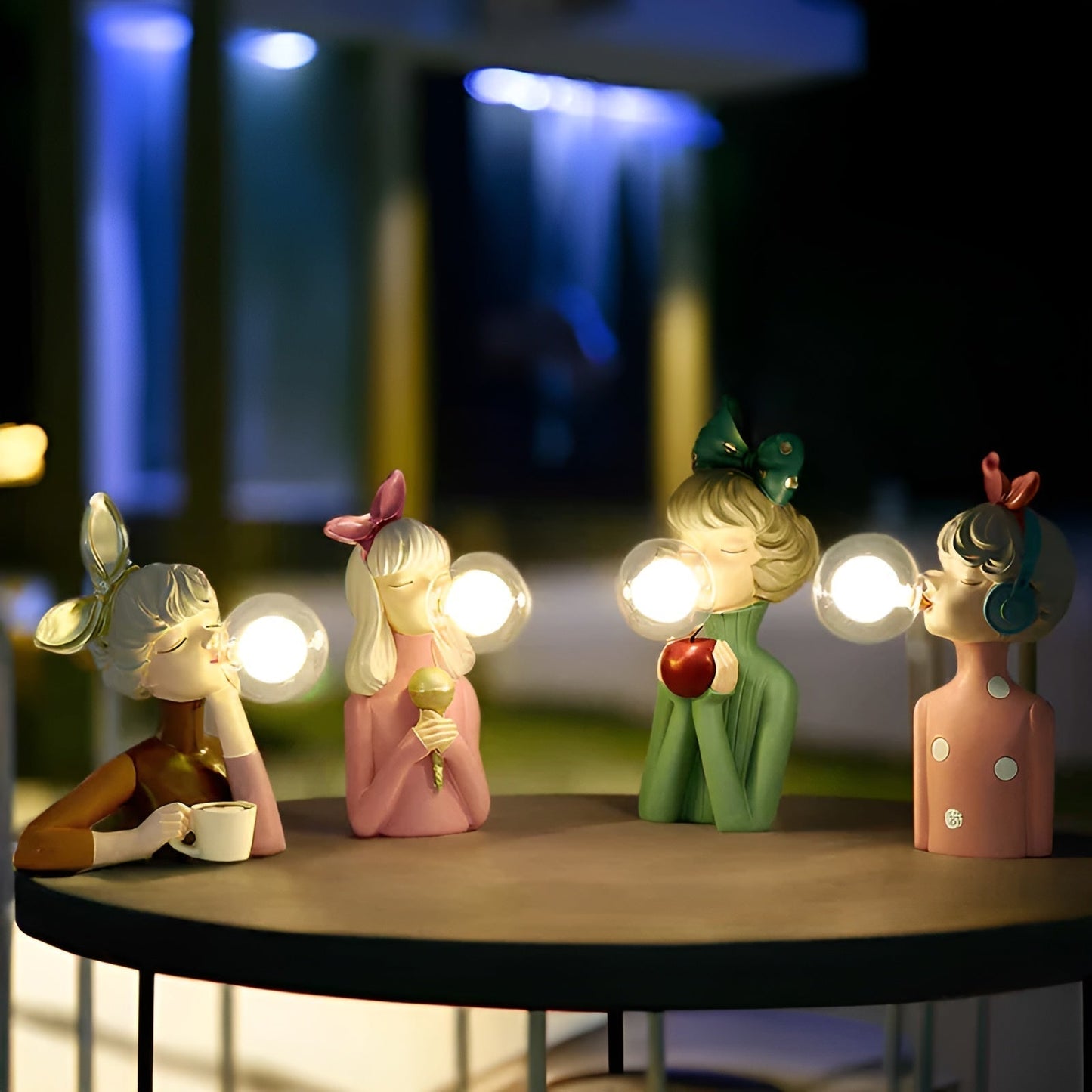 BubbleGlam Luxe Lighting – Ambiance Creator with Elegant Bubble Design