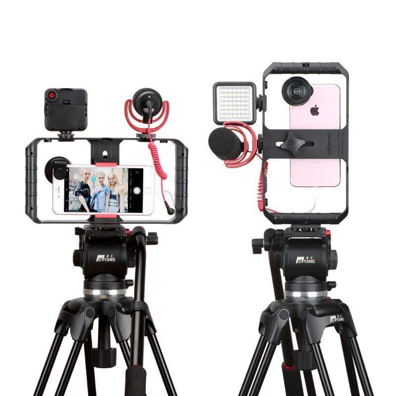 BowLift | VideoGrip Smartphone Stabilizer – Professional Filmcage with Cold Shoe Mounts