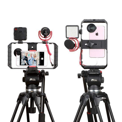 BowLift | VideoGrip Smartphone Stabilizer – Professional Filmcage with Cold Shoe Mounts
