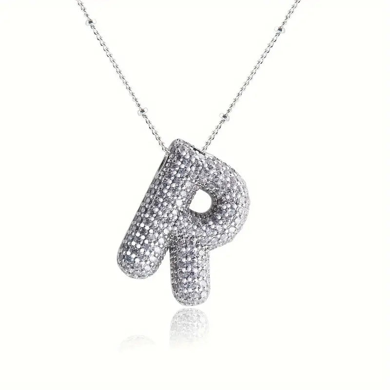 Skanto | Alphabet Diamond Pendant Necklace