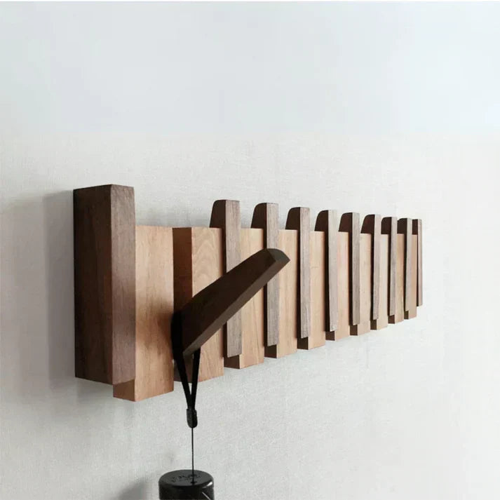 HarmonyCoat Piano Wood Coat Rack – Decorative Hooks for Hallway and Living Room | Skanto