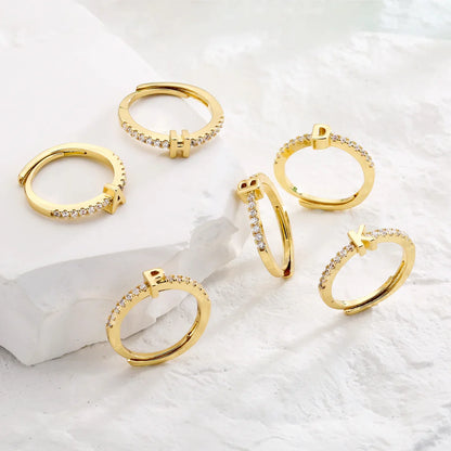 BowLift | Radiant Adjustable Letter Initial Rings