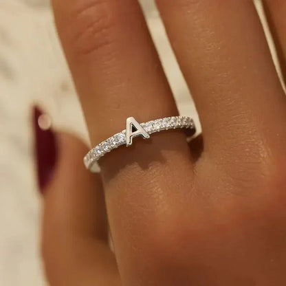 BowLift | Radiant Adjustable Letter Initial Rings