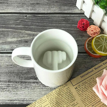 Skanto | REBELSIP – Funny Ceramic Coffee Mug with Hidden Middle Finger Design