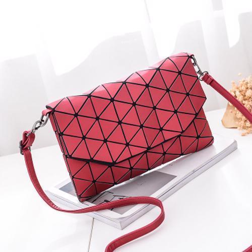 Abstract Geometric Matte Shoulder Bag | Bowlift
