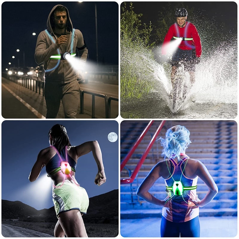 Skanto | ReflectSafe LED Safety Vest for Running
