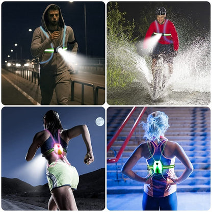 Skanto | ReflectSafe LED Safety Vest for Running