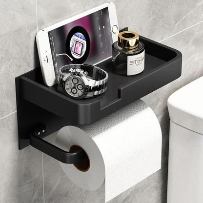 Skanto | Modern Wall-Mounted Toilet Paper Holder – Metal Finish