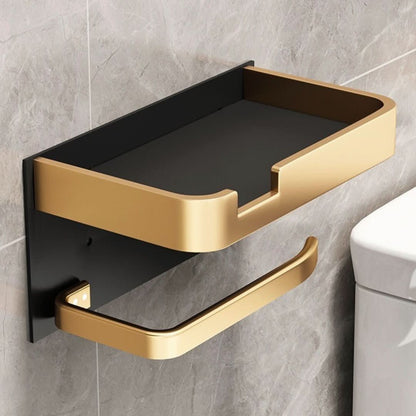 Skanto | Modern Wall-Mounted Toilet Paper Holder – Metal Finish