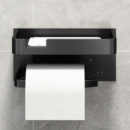 Skanto | Modern Wall-Mounted Toilet Paper Holder – Metal Finish
