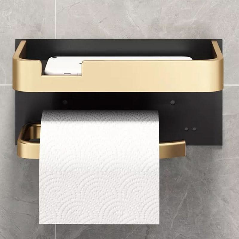 Skanto | Modern Wall-Mounted Toilet Paper Holder – Metal Finish