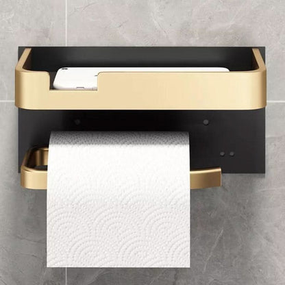 Skanto | Modern Wall-Mounted Toilet Paper Holder – Metal Finish