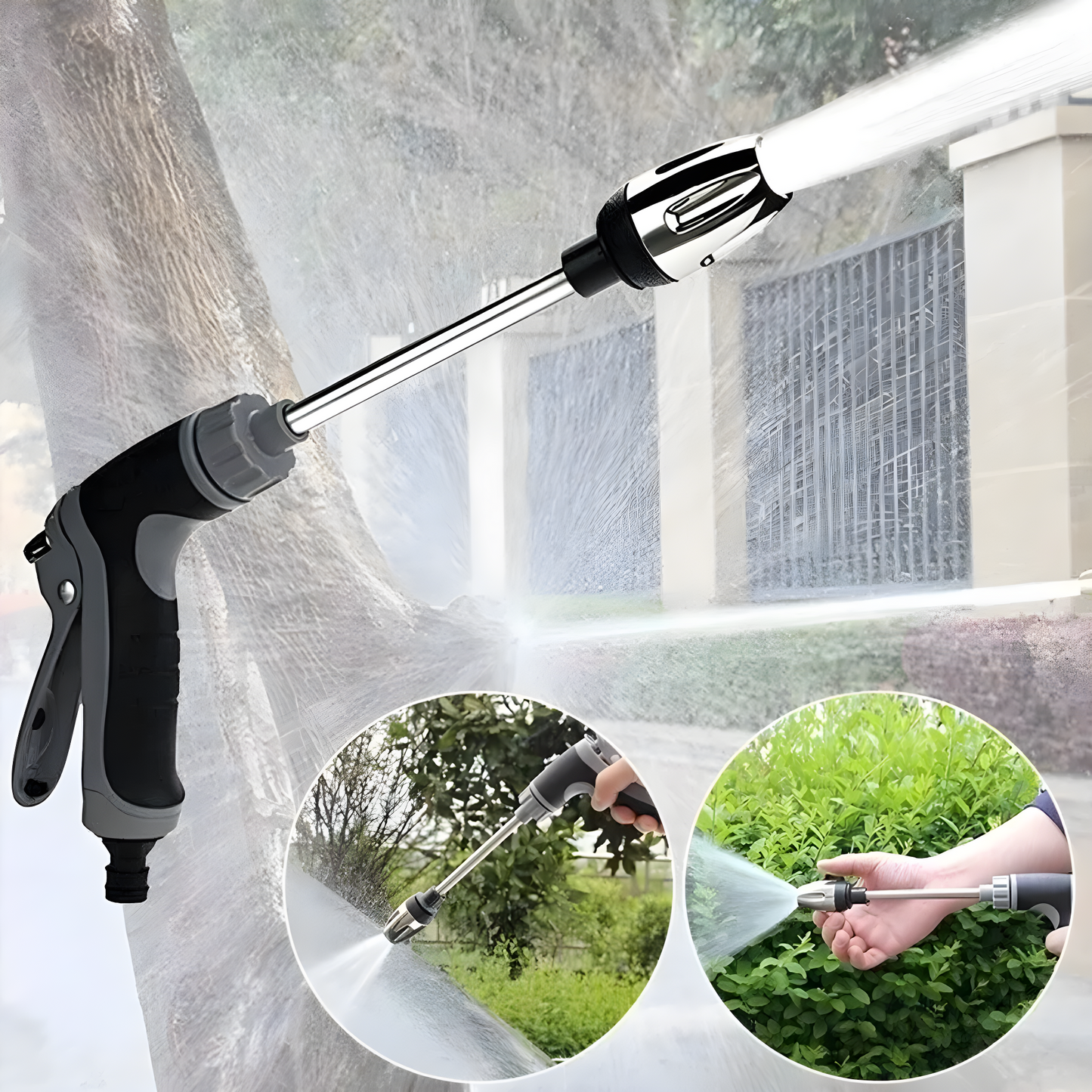 BowLift | AquaBlitz High-Pressure Spray Gun – Universal Hose Attachment for Powerful Cleaning