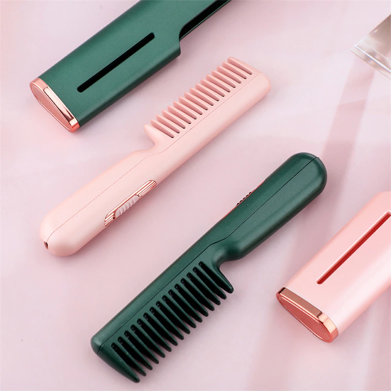 BowLift | Mini Electric Hair Straightener Brush Comb