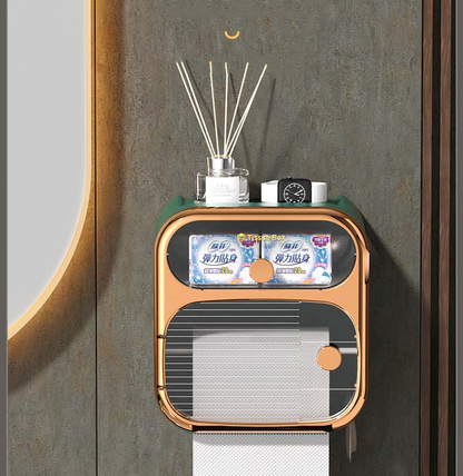 BowLift | MultiBox Wall-Mounted Toilet Paper Towel Storage Box