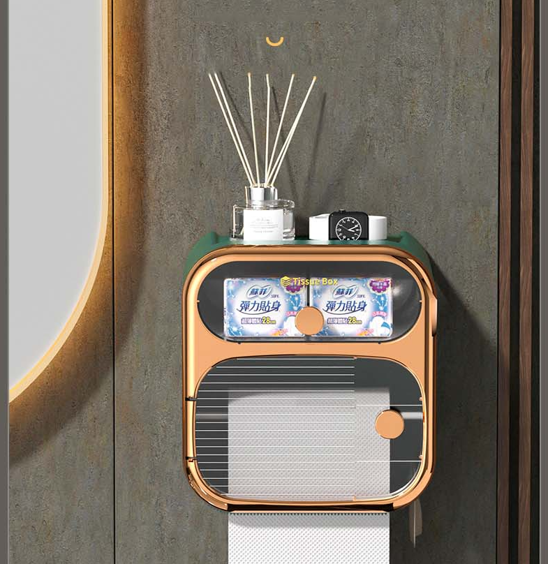 Skanto | MultiBox Wall-Mounted Toilet Paper Towel Storage Box