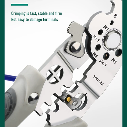 Wire stripper, adjustable crimping pliers, automatic cable cutter tool | Brehn
