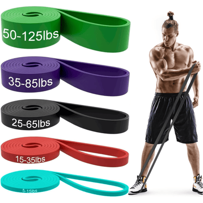 BowLift | Resistforce Pull-Up Assistance Bands – Resistance Set for Strength Training, Dips, and Bodyweight Exercises