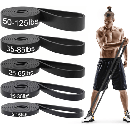 BowLift | Resistforce Pull-Up Assistance Bands – Resistance Set for Strength Training, Dips, and Bodyweight Exercises