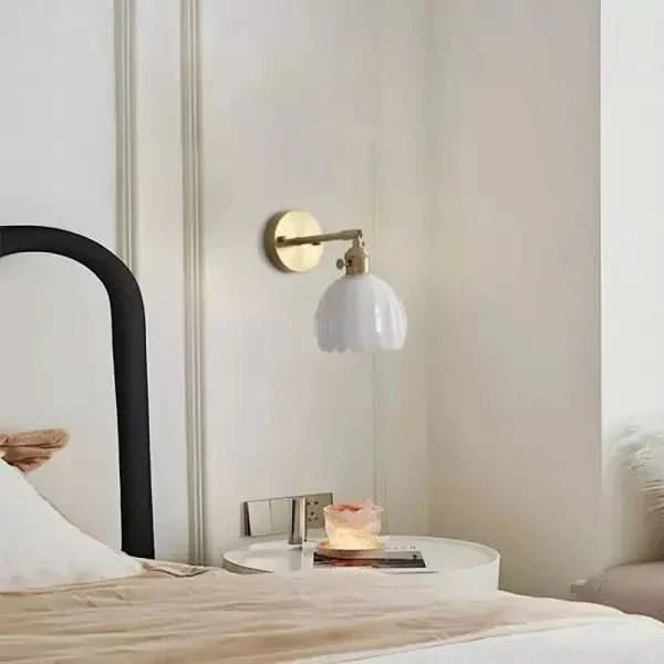 BowLift | Vintage Tulip Glass Wall Sconce Light