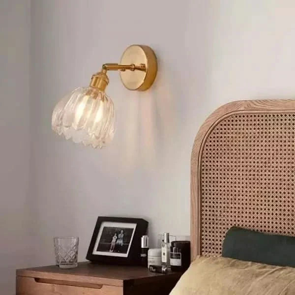 BowLift | Vintage Tulip Glass Wall Sconce Light