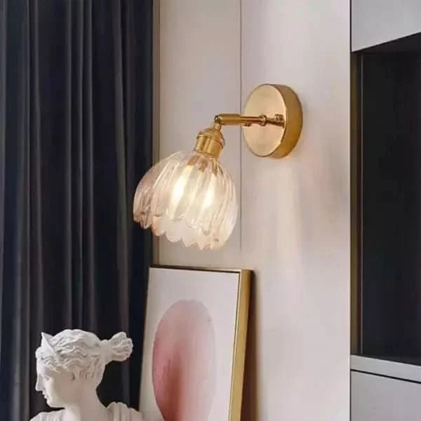 BowLift | Vintage Tulip Glass Wall Sconce Light