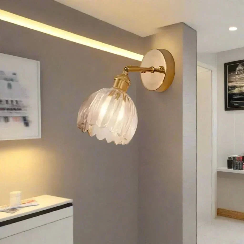 BowLift | Vintage Tulip Glass Wall Sconce Light
