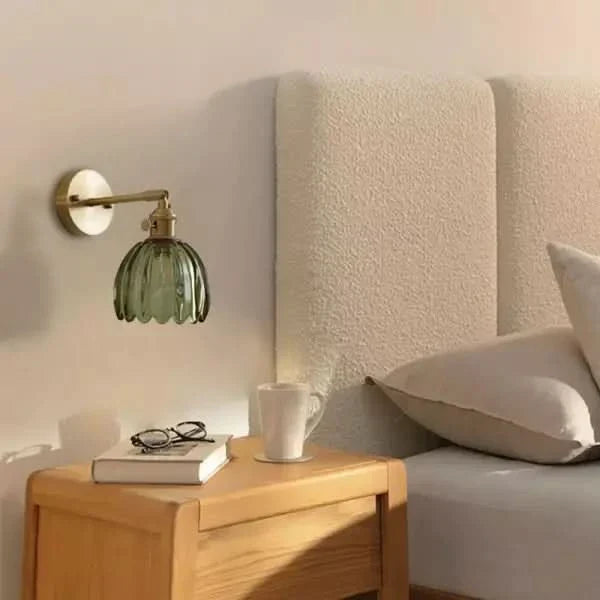 BowLift | Vintage Tulip Glass Wall Sconce Light