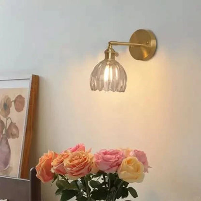 BowLift | Vintage Tulip Glass Wall Sconce Light