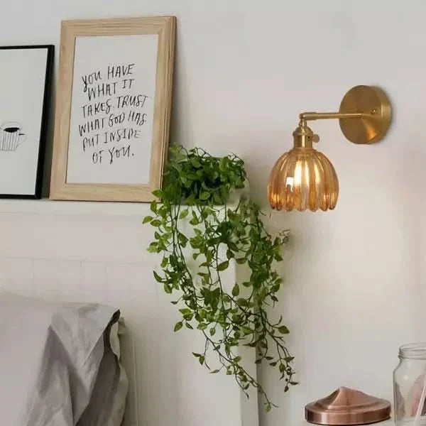 BowLift | Vintage Tulip Glass Wall Sconce Light