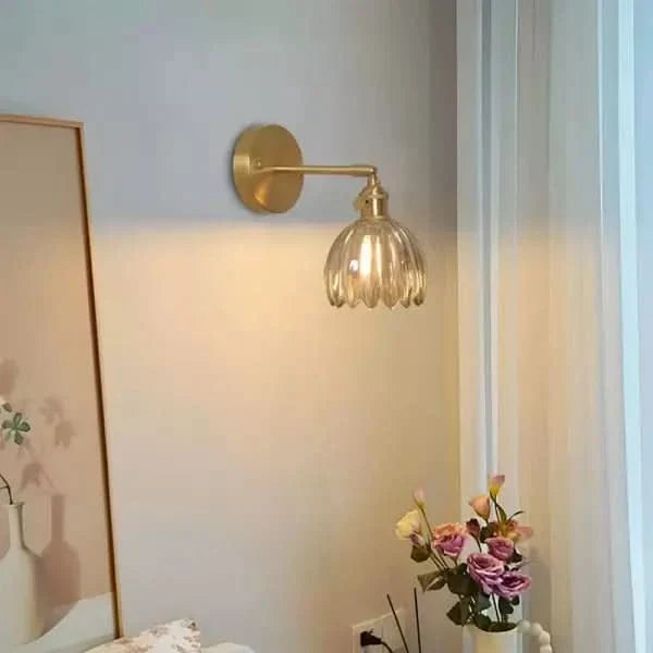 BowLift | Vintage Tulip Glass Wall Sconce Light