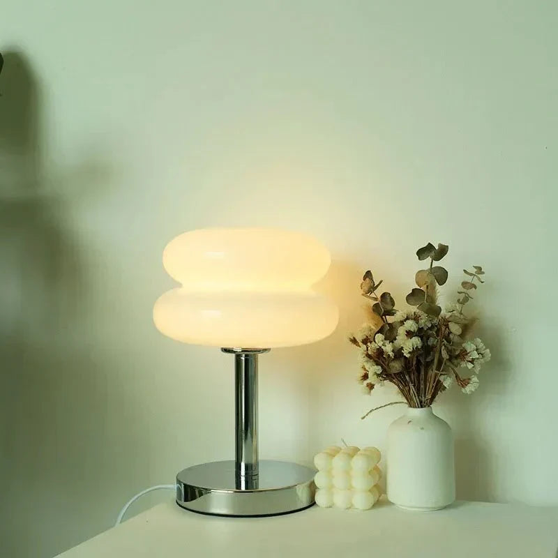 Skanto | Retro Macaron Table Lamp in Colored Glass