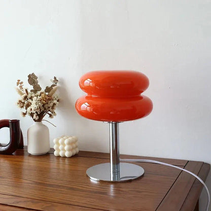 Skanto | Retro Macaron Table Lamp in Colored Glass